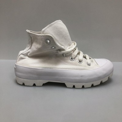 Converse Chuck Taylor All Star Lugged Shoes Womens Size 7 White High Top 565902C
