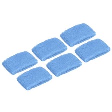 6Pcs 8x5cm Sport Wristbands Terry Absorbent Tennis Sweatband, Light Blue