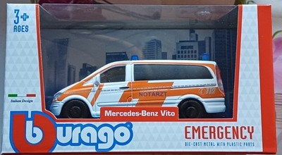 Burago EMERGENCY Mercedes-Benz Vito NOTARZT neu&ovp