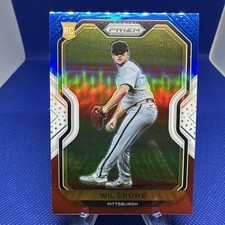 2021 Prizm Baseball Wil Crowe RC #102 Red White Blue Prizm Pittsburgh Pirates