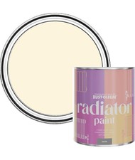Image of Rust-Oleum Biege Radiator Paint  in Satin Finish - Clotted Cream -  750ml