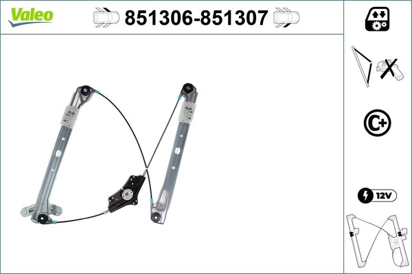 NEU - Valeo 851307 Fensterheber FüR VW-image