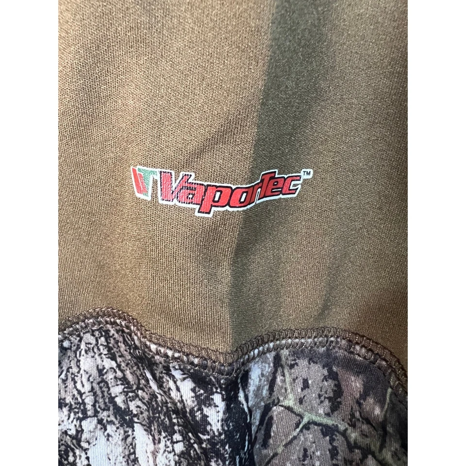Mossy Oak Camouflage Long Sleeve Mock Neck Shirt Scent Control VaporTec 2X J3 - Image 4 of 4