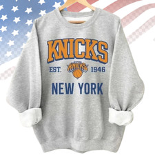 Vintage 90s N.Y Knicks Basketball Sweatshirt, Retro NBA