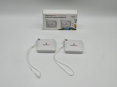 ThermoPro Bluetooth Hygrometer Thermometer Innen 80m APP Export Weiß Büro