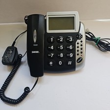 Sakar Telephone Large Number Pad Contacts List Call Waiting Speaker Phone Black