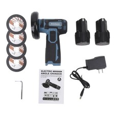 12v Mini Compact Angle Grinder 3" Cordless Cut Off 2xLi-Ion Batts 19500rpm US