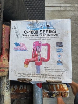 Merrill C1000 3/4'' NPT Yard Hydrant Frost-Proof High Capacity 2 Ft Bury Depth