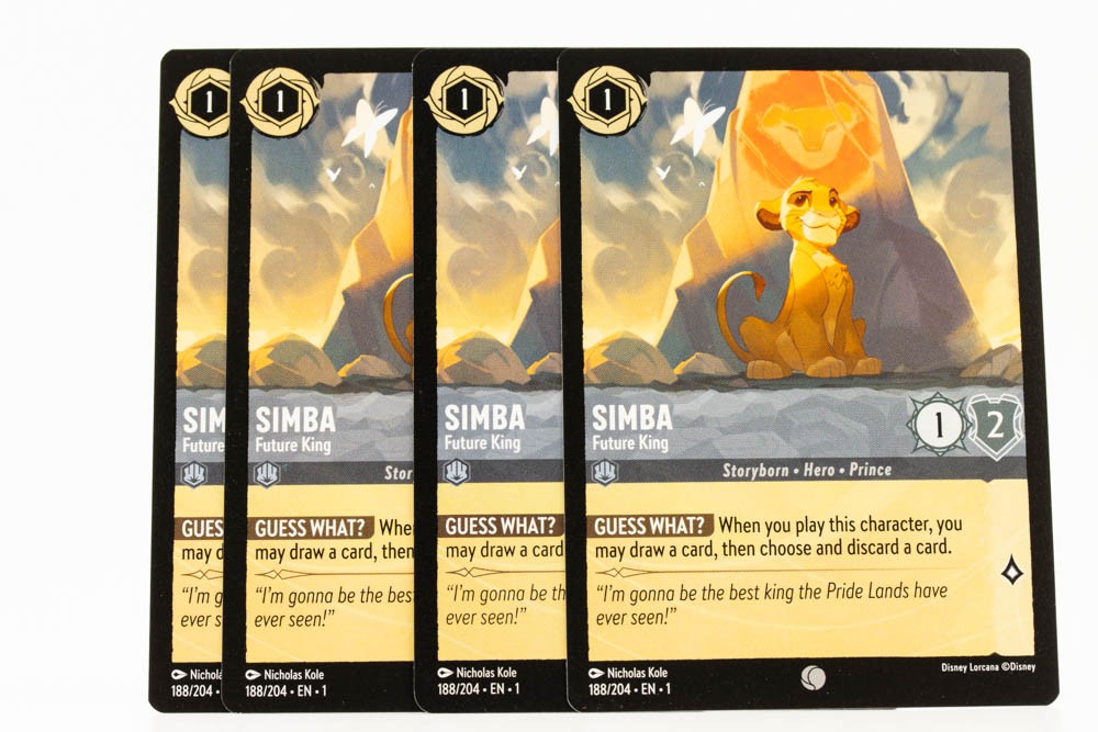 Simba - Future King Playset (x4) Lorcana The First Chapter 188/204
