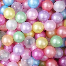 Ball Pit Balls Pack of 100 - New 10 Pearl Colors BPAPhthalate Free Non-Toxic ...