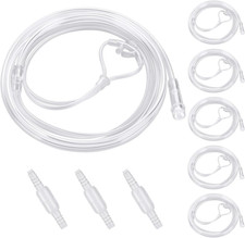 5 Pack Cannula Nasal 7 FT Super Soft Nasal Cannula Tubing for Oxygen Nose Tub