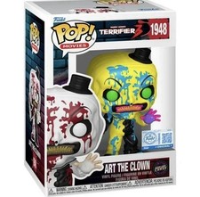 NEW Funko Pop! Terrifier 3 Art the Clown Bloody #1948 EE Excl CHASE w/PROTECTOR!
