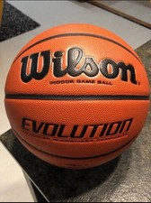Wilson Evolution Basketball 29.5  Official Indoor Game Ball Black Composite Leat