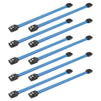 10   SATA 3.0 Cable SATA3 III 6GB/s Data Cable for HDD Hard Drive SSD, 10 Pack