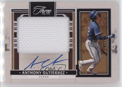 2024 Three and Two Prospect Jersey Holo Silver 42/49 Anthony Gutierrez Auto 14lt