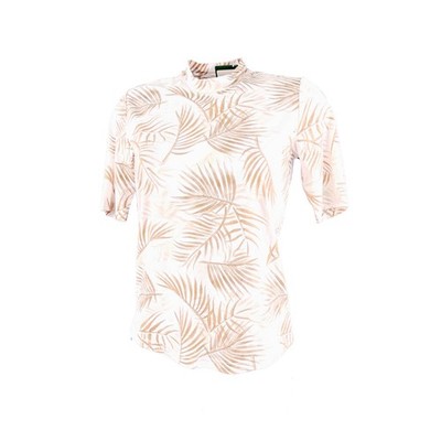 Chervo Golf Damen T-Shirt Luciana DRY MATIC SUNBLOCK weiß palmen 101A 2.Wahl 