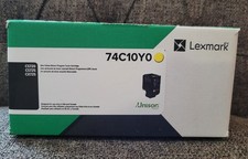Lexmark 74C10Y0 Yellow Toner Cartridge  Genuine OEM  New-Printers CS70 CS725 CX725
