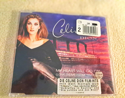 Celine Dion   My Heart Will Go On CD Single Pop 1997 Jewelcase Standard
