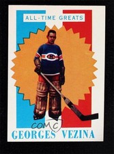 1960-61 Topps Georges Vezina #19 HOF 4wd