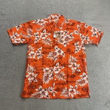Camicia HAWAII camicia hawaiana floreale L Magnum Rockabilly hawaiana Aloha 8707 arancione