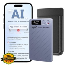 AI Voice Recorder 64GB Transcription Summary Noise Cancel 152 Lang