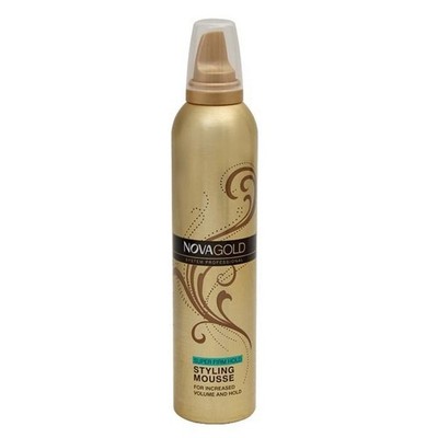Nova Hair Styling Mousse Mineral Oil Free Frizz Control 300ml All Hair Types