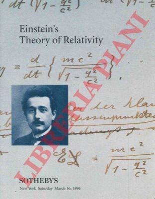Wissenschaft - Einstein - SOTHEBY - Einsteins Relativitätstheorie.