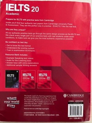 AGOS社IELTS ４コースカスタマイズパッケージ 2025 AU STOCK NEW Cambridge Selection of IELTS 4-20 Academic Book+