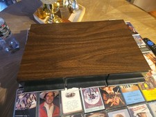 Cassette Tape Organizer 3 Drawer Faux Wood Grain Holds 36 Cassettes