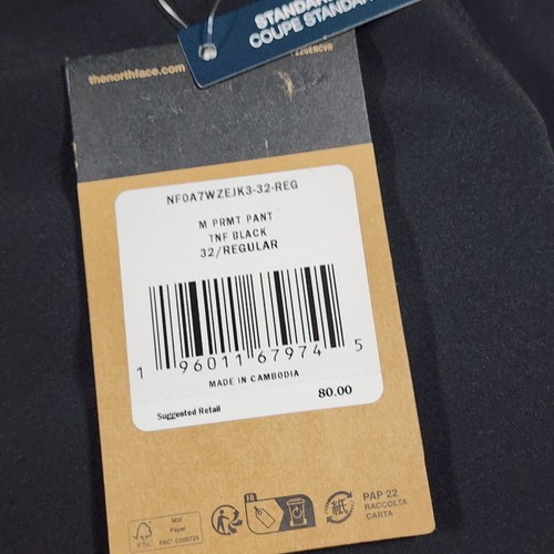 Pantalon noir extérieur randonnée Paramount homme taille 32 x 32 neuf North Face FlashDry UPF - Photo 12/14