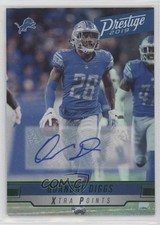 2019 Panini Prestige Xtra Points Green Signatures Quandre Diggs #78 Auto 14kb