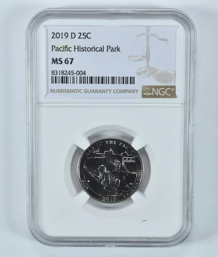 2019-D Washington Quarter Pacific Historical Park ATB MS67 NGC *1270