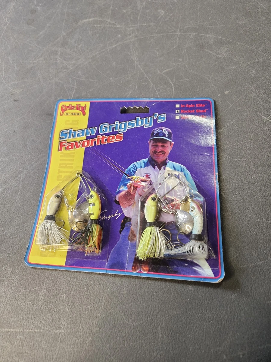 Leurre De Pêche Strike King King Shad 4" - Wake Bait Pour Bar, Couleur Purple Black Scale - Vintage