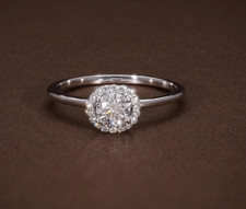 2CT Round Cut Lab Created Diamond Women Weddi...