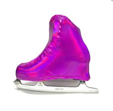 Metalic Figure Skating Boot Covers by Kami-So - Pink Metal