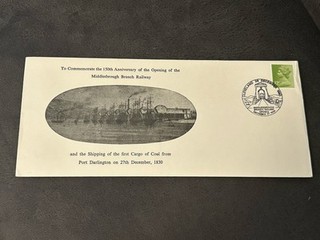 Middlesbrough Branch Railway Souvenir Cover 1980 Special HS/ 150th Anniversary