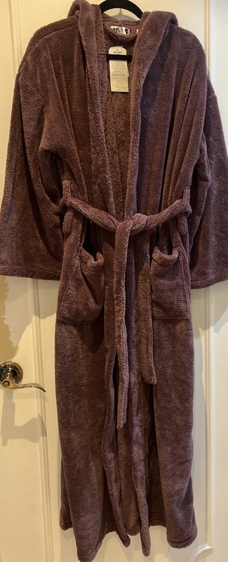 Arus Bathrobe Purple Large Women Plush Soft 
