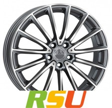 MAK Komet gun metallic mirror 7.5x17" ET48 LK5 112 ML 66.6 Alufelgen 17 Zoll