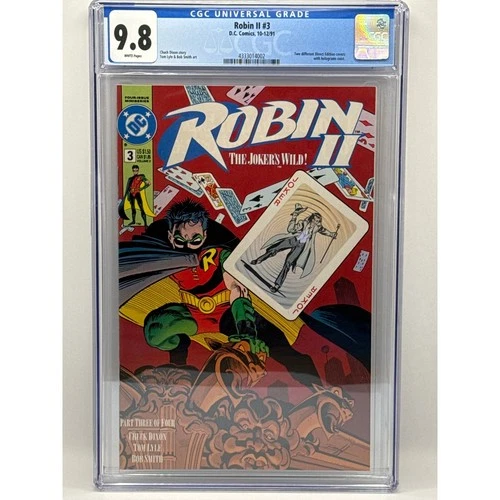 ROBIN II  Joker’s Wild #3 Direct Hologram ‘b’ Variant High-Grade 9.8 CGC. Batman