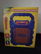 CRAYOLA KARAOKE SPEAKER BLUETOOTH FM RADIO BATTERY MICROPHONE