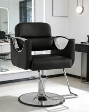 All Purpose Hydraulic Barber Chair HeavyDuty Salon Spa Hair Styling, Black