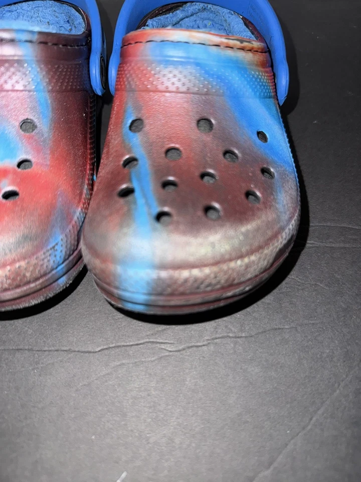 Zuecos Crocs 209349-4JL clásicos forrados fuera de este mundo unisex niños talla C8 Foto 3 de 4