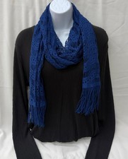 Women scarf, Shawl wrap Navy Blue
