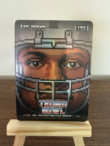 BO JACKSON BATTLE ARENA Tecmo Bowl Day 1 Release Tim Brown Helmet Ssp 180 Power