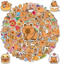 200pcs Capybara Stickers Vinyl Waterproof Funny Chill Rodent Decals