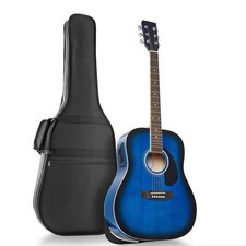 Full-Size Dreadnought Acoustic-Electric Guitar - Blue