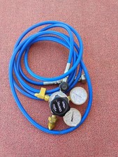 Gentec Gas Pressure Regulator Kit w/ 15ft Blue Hose - Nitrogen/Inert Gas - HVAC