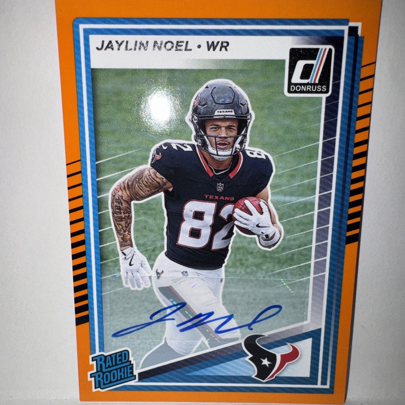 **JAYLIN NOEL**AUTOGRAPH**Donruss 2025 Rated Rookie Orange #324 Houston Texans