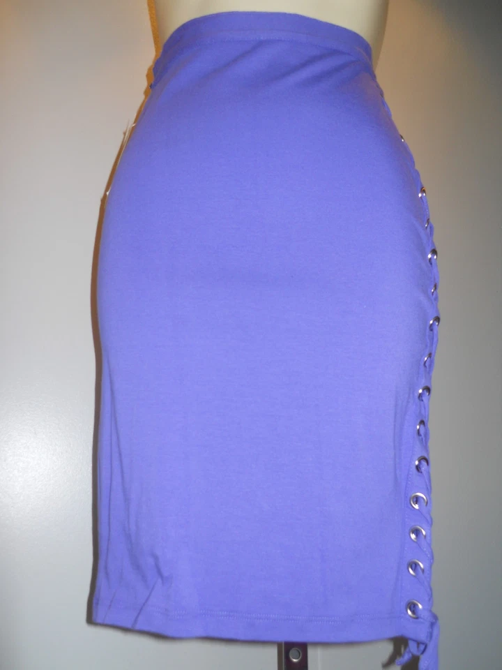 New SWiTCHBLADE STiLETTO PURPLE HiGH WAiST PENCiL SKiRT PSYCHOBiLLY ROCKABiLLY M - Image 3 of 4