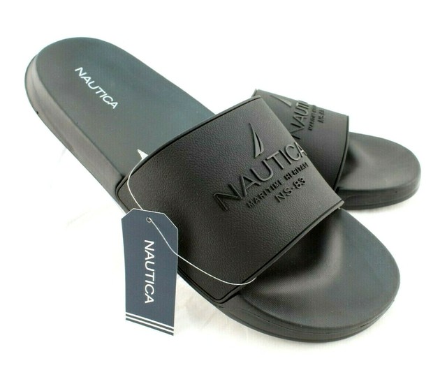 Nautica Logo Slides Comfort Sandals 